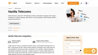 Vanilla Telecoms vodeći je pružatelj internetskih usluga i visokokvalitetni dobavljač SIP-a. Saznajte više o integraciji Vanilla Telecoms.