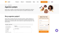 Agentov potpis je personalizirani potpis svakog agenta. Potpis može biti dodan standardnim porukama i predlošcima. Kreirajte potpis u postavkama LiveAgent-a!