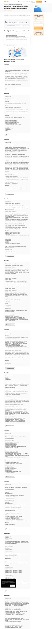 Tražite način kako dobiti vaš posao iz snova? Naučite kako napisati učinkovit životopis za posao predstavnika u korisničkoj službi koristeći naše korisne savjete i predloške.