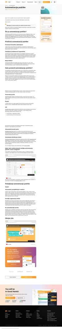 Saznajte više o automatizaciji podrške i najboljem alatu za automatizaciju procesa podrške u vašoj tvrtki za učinkovitu i djelotvornu korisničku uslugu.