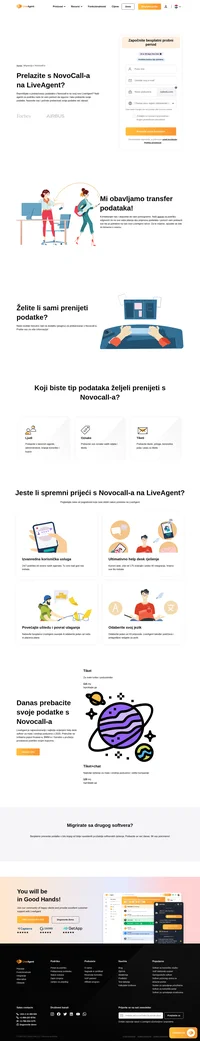 Naši korisnički agenti rado će vam pomoći da sigurno i lako prebacite svoje podatke iz Novocall-a. Pridružite se LiveAgent-u danas i pružite bolju podršku.