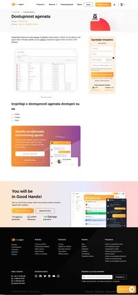 Pratite dostupnost svojih agenata. Isprobajte značajku LiveAgent - Dostupnost agenta. Dobijte uvid u to kada su vaši agenti online. Pročitajte više o tome.