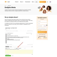 Kada se novi tiket pojavi, nitko ga ne posjeduje. Jednom kada otvorite tiket, možete ga dodijeliti odjelu ili određenom agentu. Možete postaviti kriterije.