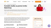 Kako kontaktirati korisničku službu Mailchimpa putem e-pošte, podrške putem chata uživo, telefonskog broja, podrške na društvenim medijima i samoposlužne podrške.