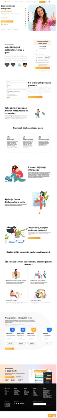 LiveAgent nudi napredne ugrađene značajke koje vam pomažu rješavati zahtjeve korisnika iz jednog dijeljenog poštanskog pretinca na brz i efikasan način.