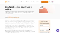 Iskoristite naše angažirajući emailove za povirivanje u webinar koji će maksimizirati sudjelovanje i registracije za vaš webinar.