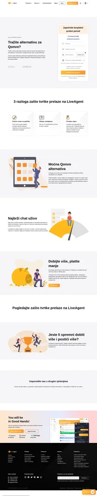 LiveAgent je moćna alternativa za Qonvo. Pruža odličan sustav tiketiranja i pokriva sve najvažnije komunikacijske kanale.