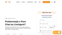 Želite se prebaciti sa Pure Chat na LiveAgent? Naša korisnička i tehnička podrška vrlo rado će vam pomoći u prebacivanju vaših podataka na brz i siguran način. Sve to besplatno. Kontaktirajte nas danas kako bi popričali o prebacivanju podataka.