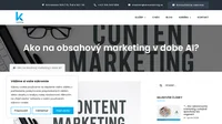 Zistite, aký obsah má v dobe umelej inteligencie zmysel. Využite content marketing ako nástroj na budovanie brandu a získanie zákazníkov.