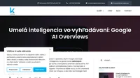 Google AI Overviews (AIO) predstavujú významný posun v spôsobe, akým Google zobrazuje výsledky vyhľadávania. Táto funkcia využíva umelú inteligenciu na generovanie súhrnných odpovedí na dopyty používateľov, čím im poskytuje rýchly a komplexný prehľad o danej téme. AIO sa typicky zobrazuje na poprednom mieste vo výsledkoch vyhľadávania, často v hornej časti, a môže
