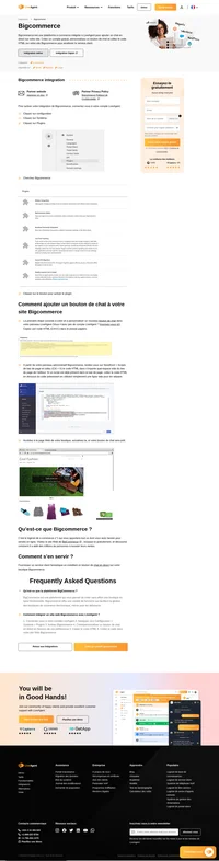 Fournissez un service client fantastique en installant un bouton de chat en direct sur votre boutique Bigcommerce. Ce logiciel de e-commerce vous offrira tout ce dont vous avez besoin. Essayez-le dès maintenant.