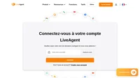 Connectez-vous à votre compte LiveAgent sur cette page.