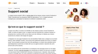 Le soutien social est essentiel pour certaines marques ou entreprises de vente en ligne dont les clients sont des milléniaux. Intégrer votre page facebook et votre twitter.