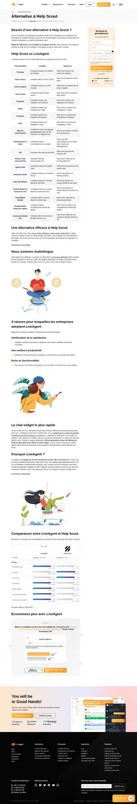 Vous recherchez une alternative à Help Scout ? Connaissez-vous LiveAgent ? Découvrez les avantages que nous offrons et pourquoi LiveAgent est la meilleure alternative.