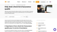 Un service d'assistance est la première étape pour fournir un service client exceptionnel. Consultez notre liste de contrôle de l'assurance qualité du service d'assistance pour vous assurer que tout se passe bien.