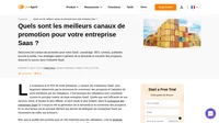 Consultez la liste des meilleurs canaux de promotion que vous pourriez commencer à envisager pour le lancement de votre produit. Lisez nos 5 conseils dans cet article.
