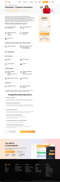 Comment contacter le service clientèle de Canonical par courrier électronique, assistance par chat en direct, numéro de téléphone, assistance sur les médias sociaux et assistance en libre-service.