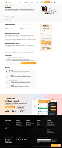 Planifiez et faites des vidéoconférences directement depuis le tableau de bord de votre logiciel de centre d'assistance avec l'intégration de Vectera pour LiveAgent.