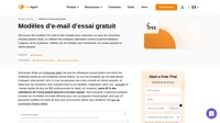 Essai gratuit de modèles d'e-mails pour toutes les occasions. Enregistrez-les dans votre tableau de bord LiveAgent, et envoyez des e-mails d'essai gratuits en toute confiance.