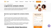 Un logiciel de contacts clients est un programme qui améliore l'efficacité d'un centre de contacts. Pour en savoir plus, consultez le glossaire de LiveAgent.