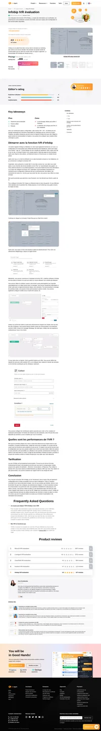 Découvrez notre évaluation d'Infobip IVR et découvrez les avantages et les inconvénients de l'utilisation de cette solution dans un scénario d'entreprise.