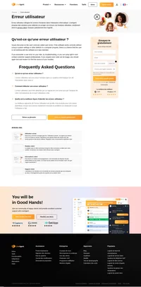 L'erreur utilisateur se produit lorsque tout est parfait de votre côté et que l'utilisateur se plaint d'une erreur. La probabilité est que l'erreur se trouve chez lui.