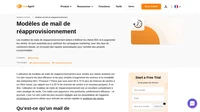 Profitez de nos modèles de mails de réapprovisionnement hautement convertibles pour les produits de beauté, les denrées périssables, etc.