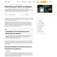 Vous voulez faire un tabac dans le monde du podcasting ? Consultez notre check-list de lancement de podcast pour faire décoller votre émission.