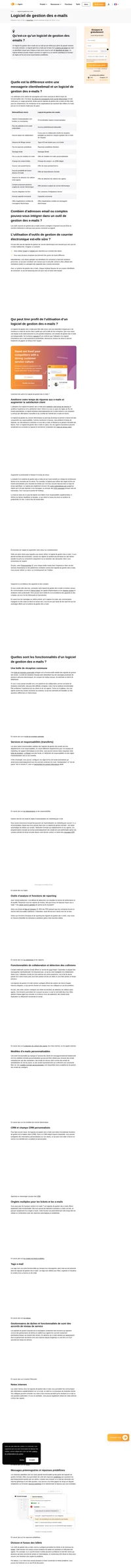 Traitez efficacement un grand nombre d'e-mails avec un logiciel de gestion des e-mails. Découvrez les avantages du système de gestion des e-mails, ses fonctionnalités et bien plus encore !