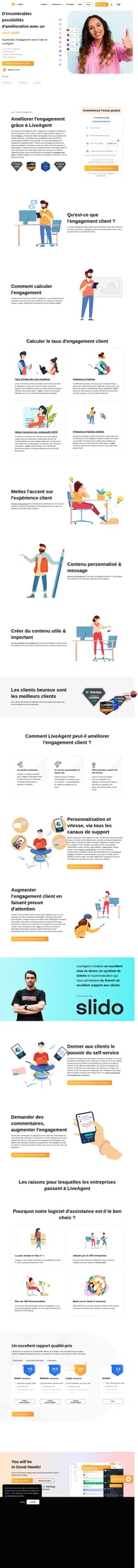 Augmenter l'engagement des clients grâce à un support omnicanal personnalisé. Laissez à vos clients un sentiment agréable à chaque fois qu'ils interagissent avec votre entreprise.