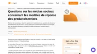 Répondez aux clients en toute confiance grâce à nos modèles de médias sociaux entièrement personnalisables pour les questions sur les produits et les services.