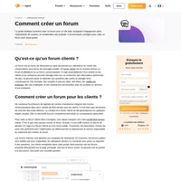 La création d'un forum de clients est une fonction importante offerte par de nombreux fournisseurs de logiciels de centres d'assistance dans leurs portails en libre-service.