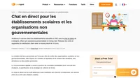 Établissez votre présence en ligne et transformez vos canaux de communication en un service de messagerie instantanée avec chat en direct.