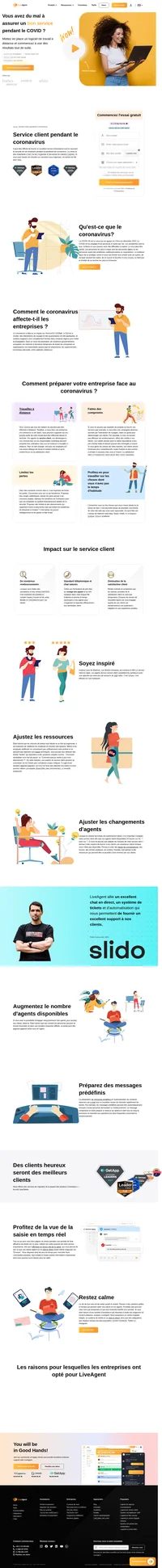 Offrez un excellent service client pendant la période du coronavirus tout en assurant la sécurité de vos employés. Utilisez une solution d'assistance qui vous permet de travailler à la maison.