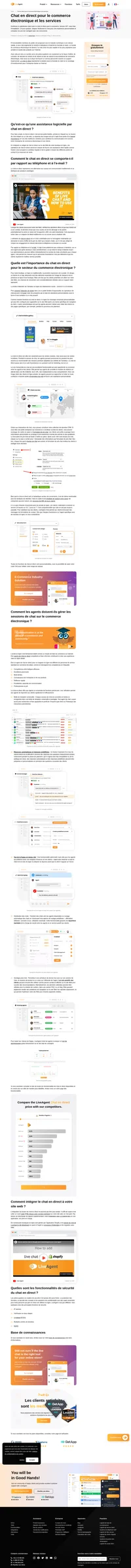 Guidez vos prospects et vos clients dans l'entonnoir de vente de votre boutique en ligne en utilisant le logiciel de chat en direct de LiveAgent.