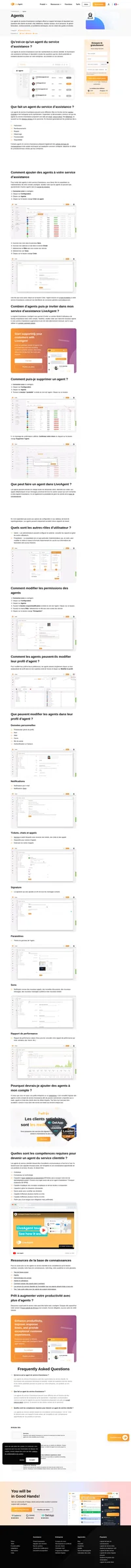 Dans LiveAgent, les agents et les représentants des clients ayant le rôle d'administrateur peuvent également superviser et configurer le système. Lisez plus sur les types d'utilisateurs et plus encore.