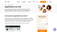 Les applications de chat vous permettent de chatter avec un client en temps réel. L'outil de chat en direct fait partie des 175 fonctionnalités du service d'assistance LiveAgent.