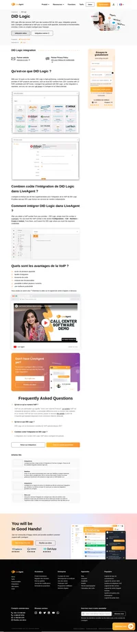 DID Logic est une entreprise qui fournit des services de VoIP. En savoir plus sur l'intégration de DID Logic dans LiveAgent et ses avantages.