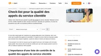 Vous ne pourrez jamais satisfaire tous vos clients, mais avec cette check-list de la qualité des appels du service clientèle, vous pouvez fournir une assistance exceptionnelle à ceux qui en ont le plus besoin.