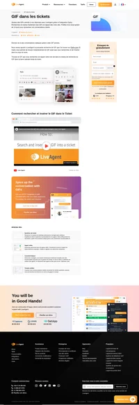 LiveAgent dispose d'une puissante recherche de GIF sur Giphy.com. Donnez vie à des conversations statiques. Lisez-le et essayez le dans LiveAgent dès maintenant.