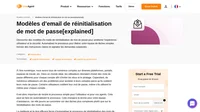 Choisissez parmi nos modèles d'email de réinitialisation de mot de passe pour aider vos utilisateurs à réinitialiser leur mot de passe sur leur portail client.