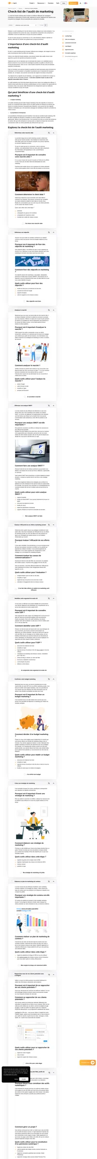 Une check-list d'audit marketing est un excellent moyen de s'assurer que votre entreprise est sur la bonne voie. Voici les éléments que vous devez prendre en compte avant de vous lancer.