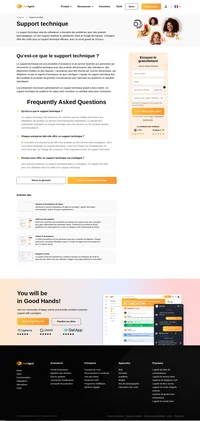 Le support technique est une assistance et un service destinés aux personnes qui rencontrent un problème technique. L'assistance peut être fournie par différents moyens.
