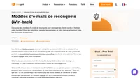 Récupérez vos clients désengagés grâce à nos modèles d'e-mails prêts à l'emploi et entièrement personnalisables. Enregistrez les modèles en tant que messages fixes ou en tant que campagnes.
