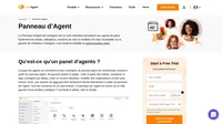Le panneau d'agent est dans la bar de tâche dans LiveAgent. Vous trouverez ici, le panneau de contrôle, le logo, à partir de là vous pouvez gérer les requêtes, les éditer et plus encore. C'est sur le côté gauche.