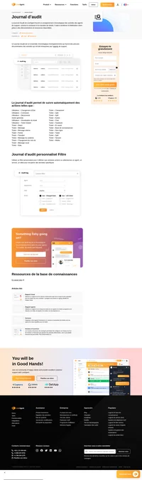 Utilisez un ensemble chronologique d'enregistrements qui fournit des preuves documentaires des activités qui ont été entreprises par les agents de soutien. Utilisez le journal d'audit de LiveAgent.