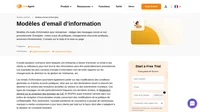 Utilisez nos modèles d'e-mails d'information pour les condensés de e-mails, les annonces à l'échelle de l'entreprise, les e-mails de réconfort, etc.