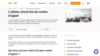 Vous souhaitez créer un centre d'appels, mais vous ne savez pas par où commencer ? Nous avons établi une check-list pour les centres d'appels qui vous guide à travers chaque étape.