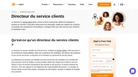 Le directeur du service clientèle est une personne, chargée du service clients. Cette personne définit les stratégies, les tâches. Il dirige le service clientèle.