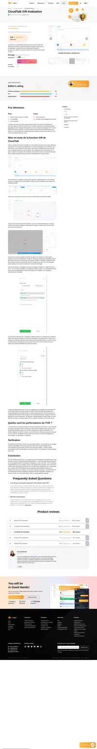 Jetez un coup d'œil aux résultats de notre expérience avec CloudTalk IVR et jugez par vous-même s'il s'agit de l'IVR idéal pour votre entreprise.